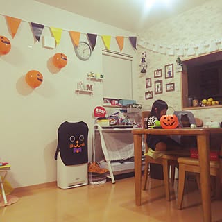 部屋全体/HALLOWEEN/100均/雑貨/ふうせん...などのインテリア実例 - 2016-10-23 18:11:02