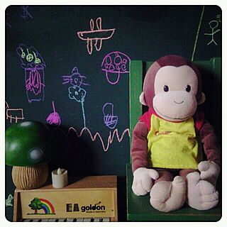 壁/天井/おもちゃ/子供/押し入れ改造/おさるのジョージのインテリア実例 - 2013-09-15 12:26:58
