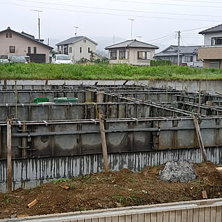 部屋全体/基礎工事中/2018.10.11☔/思ったより小さかった/前向きに✨...などのインテリア実例 - 2018-10-11 16:39:45