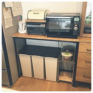 キッチン/ゴミ分別/背面カウンター DIYのインテリア実例 - 2017-06-09 11:17:51