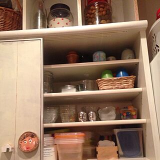 キッチン/食器棚の中/大掃除の様子写真が見たいです！/汚部屋改造計画/食器棚を開けて・・。のインテリア実例 - 2013-12-21 23:25:05