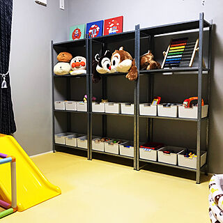 こども部屋/Daiso/seria/おもちゃスペース/IKEAの棚...などのインテリア実例 - 2022-03-13 22:50:00