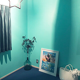 部屋全体/ブルーの瓶/ウニコ 照明のインテリア実例 - 2018-05-24 20:36:45