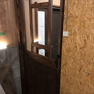 玄関/入り口/ドア/ハンドメイド/DIY/安い木材のインテリア実例 - 2018-12-09 17:26:42