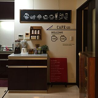 キッチン/マスキングテープ/ウォールステッカー/カフェ風雑貨/雑貨...などのインテリア実例 - 2015-04-13 19:14:44