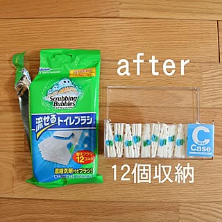 バス/トイレ/収納/ストック/セリア/トイレに流せるブラシ...などのインテリア実例 - 2017-06-22 06:34:20