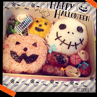 キッチン/お弁当♡/手作り/キャラ弁/HAPPY HALLOWEEN❤︎...などのインテリア実例 - 2014-10-31 08:05:19