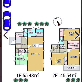 間取り設備は自由/間取り図/新品/新築/ナチュラル...などのインテリア実例 - 2021-05-07 16:07:25