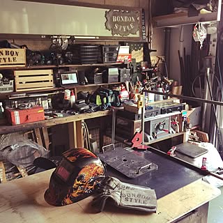 楽しんでます/作業場所/溶接遊び(°▽°)/面白い家具が好き/溶接作業...などのインテリア実例 - 2017-05-30 20:48:08