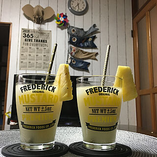 キッチン/おうちカフェ/パイナップルカルピス/☆コンクリートジャングル化計画☆/Instagram→kenko1126...などのインテリア実例 - 2018-05-28 19:14:25