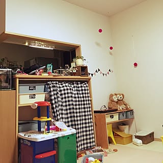 部屋全体/生活感たっぷり/タダの物を♡/適当DIY/賃貸でも楽しく♪...などのインテリア実例 - 2016-06-26 20:07:53