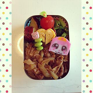 キッチン/お弁当/弁当/野菜たっぷり♡/お弁当完成♥︎...などのインテリア実例 - 2015-06-29 09:42:53