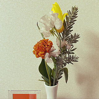 春の訪れ/切り花/花瓶/フラワーベース/お花のある暮らし...などのインテリア実例 - 2021-02-25 23:51:21