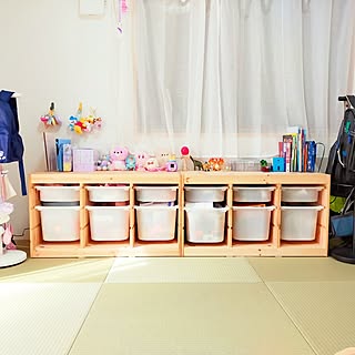 棚/同時投稿/こどもと暮らす/和室　4.5畳/IKEA　トロファスト...などのインテリア実例 - 2023-03-21 11:18:16