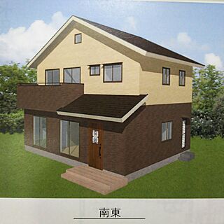 部屋全体/サーラ住宅/外観イメージ/押し逃げばかりでごめんなさい/外観《新築工事中》のインテリア実例 - 2017-03-28 20:04:31