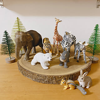 シュライヒディスプレイ/動物フィギュア/Schleich/シュライヒ/モニター投稿...などのインテリア実例 - 2021-12-23 00:03:02