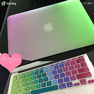机/Rainbow❤︎/Rainbow/MacBook Air/Apple...などのインテリア実例 - 2015-12-09 12:30:36