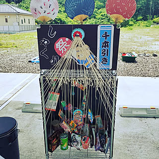 玄関/入り口/おうち夏祭り/お祭り/遊び心を忘れない/子供のいる暮らし...などのインテリア実例 - 2020-08-03 12:20:58