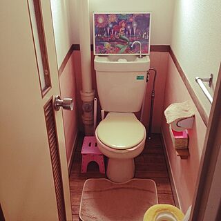 バス/トイレ/団地/腰壁風/DIYのインテリア実例 - 2014-04-22 11:29:08