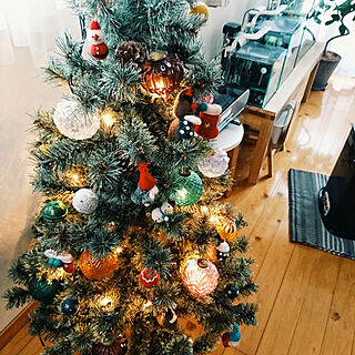 リビング/クリスマスツリー/ニコアンド/niko and…/ガラスオーナメントのインテリア実例 - 2019-12-13 07:56:51