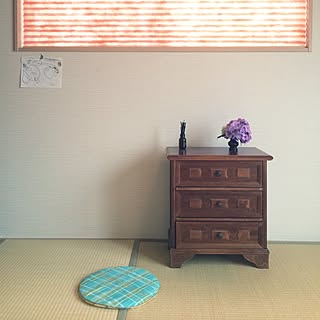 和室/畳/紫陽花/和紙ブラインド/古家具...などのインテリア実例 - 2015-06-16 10:01:02