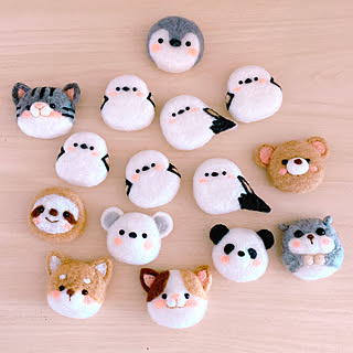 羊毛フェルト 人形 牛ちゃん ハンドメイド オーダー】羊毛フェルトの牛