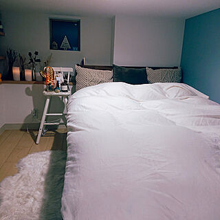 ベッド周り/寝室/ニトリ/ベルメゾン/IKEA...などのインテリア実例 - 2022-11-02 16:43:17