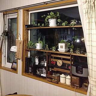 リビング/DIY/ナチュラル/カフェ風/観葉植物...などのインテリア実例 - 2016-10-01 22:27:16