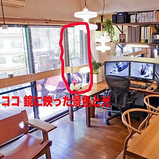 部屋全体/鏡/採光/yチェア/壁面収納...などのインテリア実例 - 2014-03-08 21:41:05