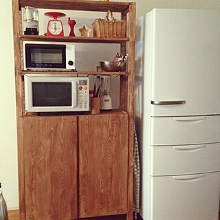 キッチン/新しい冷蔵庫/チビ冷蔵庫の雪崩解消/すっきりさせたい/IKEA...などのインテリア実例 - 2014-08-19 17:43:54
