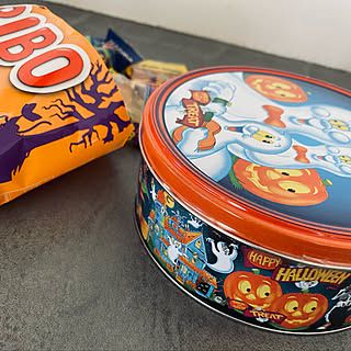 お菓子の缶/缶かん/モールテックスカウンター/モールテックスキッチン/ハロウィン...などのインテリア実例 - 2022-09-23 14:53:50