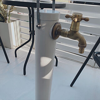 移動式立水栓/蛇口交換/立水栓リメイク/立水栓DIY/外構DIY...などのインテリア実例 - 2021-04-07 18:06:50