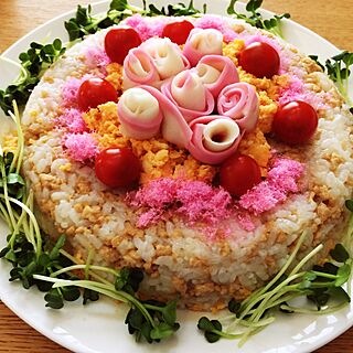 キッチン/ちらし寿司ケーキ/ひな祭りのインテリア実例 - 2017-03-04 16:19:19