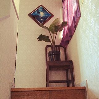 壁/天井/レトロ/階段を上がって直ぐ/ハワイアンのインテリア実例 - 2014-07-03 23:15:34