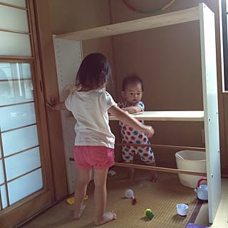 部屋全体/和室をキッズスペースに/キッズスペース/実家です。/収納...などのインテリア実例 - 2014-06-27 18:29:02