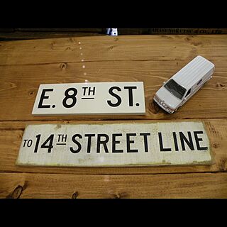 Antique street sign/stencil のインテリア実例 - 2015-10-12 10:17:29