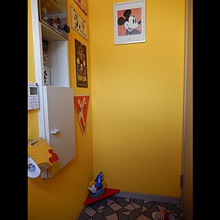 黄色い壁/ディズニー/ミッキー/バス/トイレ/壁紙...などのインテリア実例 - 2021-08-31 11:55:59
