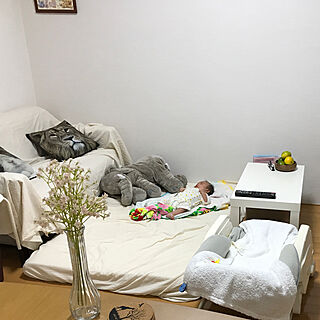 リビング/赤ちゃんのいる暮らし/あかちゃんのいる部屋/ダイソー/IKEA...などのインテリア実例 - 2017-10-05 02:35:22