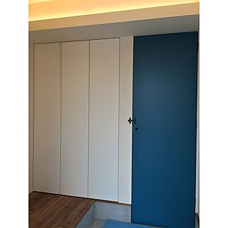 棚/階段下収納/ブルーのドア/ドアのインテリア実例 - 2016-04-12 03:45:17