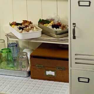 キッチン/DIY/アルミ/古いもの/DIY棚...などのインテリア実例 - 2013-06-26 10:56:18