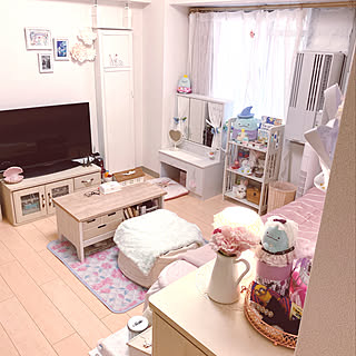 娘の部屋/ウィンドウエアコン/ドレッサー/ベッド周りのインテリア実例 - 2022-09-29 12:17:33