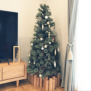クリスマス準備/クリスマスツリー150cm/Studio Clip/ナチュラル/リビングのインテリア実例 - 2021-11-10 01:27:22