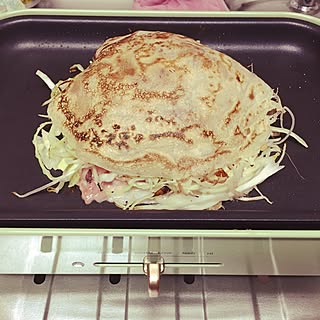 キッチン/広島風お好み焼き/BRUNO コンパクトホットプレート♥/インテリアじゃなくてごめんなさいのインテリア実例 - 2017-04-25 17:17:49