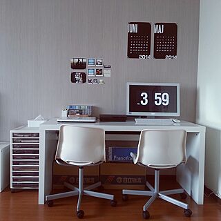 机/男前/IKEA/カレンダー/パタパタクロック...などのインテリア実例 - 2014-05-29 16:07:19