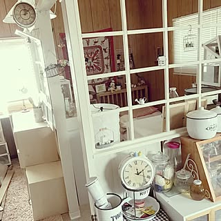 部屋全体/インコ/両面時計手作り/両面時計/時計...などのインテリア実例 - 2017-05-14 12:39:05