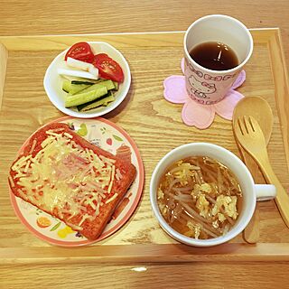 キッチン/木製トレイ/スープ/朝食/ニトリのインテリア実例 - 2017-06-06 06:42:13