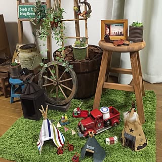 部屋全体/リース/フェイクグリーン/ティピーテント/多肉植物...などのインテリア実例 - 2015-12-13 18:57:02