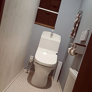 バス/トイレ/トイレ/狭いトイレは写真撮るのが難しい…/狭いトイレのインテリア実例 - 2017-01-29 23:00:02