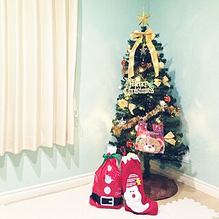 リビング/サンタ/クリスマスプレゼント/初サンタ/クリスマス...などのインテリア実例 - 2015-12-24 22:53:30