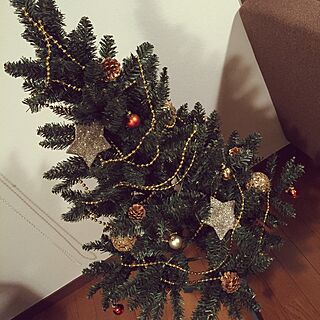 リビング/クリスマスディスプレイ/クリスマスツリー/クリスマスのインテリア実例 - 2015-12-14 23:47:08